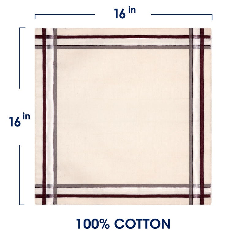 Selected Hanky 100% Cotton Men's Handkerchief 6 Piece Gift Set-8 - Image 3
